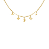 Bedelketting zee bedels goudkleurig
