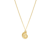 Lange ketting schelp goudkleurig