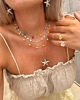 Zilveren necklaceparty met kleurtjes