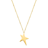 Ster ketting goudkleurig