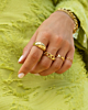 Gouden ringen mix met chains