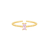 Influencer ring glam roze goudkleurig