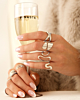 Zilveren ringen mix met golven ringen