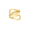 Ring open druppels goudkleurig