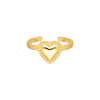 Gouden ring vintage hartje