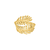 Vintage ring blaadjes goud