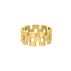 Statement ring schakels goudkleurig