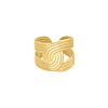 Japandi ring goudkleurig