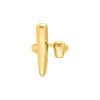 Minimalistische ring open goudkleurig