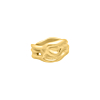 Vintage ring goudkleurig
