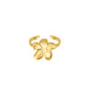 Gouden ring met bloemetje