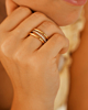 Gouden ringen combinatie