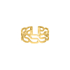 Gouden verstelbare ring wavy