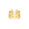 Ring boho twirl goudkleurig