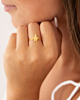 Gouden ring met schildpad