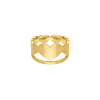Multi heart ring goudkleurig