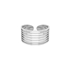 Ring streepjes zilver