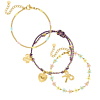Armbanden set pastel goudkleurig