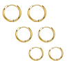 Basic oorringetjes set goudkleurig