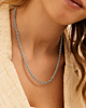 Gedraaide schakelketting zilverkleurig
