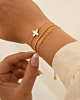 Armband mini snake chain goudkleurig