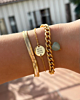 Gouden armband met graveerbare bedel