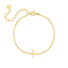 Cross armband goudkleurig