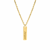 Gouden ketting heren met tekst