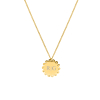 Graveerbare ketting waves goudkleurig