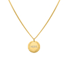 Ketting graveerbare munt goud kleurig