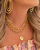 Gouden ketting met charm