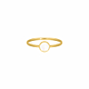 Exclusive sea shell ring goudkleurig