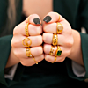 Goudkleurige ringen shoppen