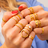 Goudkleurige ringen shoppen