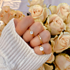 Mix van gouden ringen met steentjes