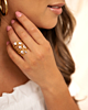 Influencer ring drop goudkleurig