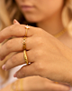 Influencer ring verstelbaar goudkleurig
