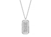 Graveerbare tag ketting heren