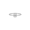Graveerbare ring hexagon