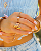 gouden ringen combinatie