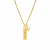 Gouden Ketting mannen met naam anker 