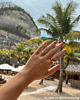High class stone ring goudkleurig