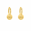 Oorbellen Met Drie Letters Goud