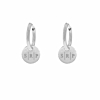 Oorbellen Met Drie Letters Zilver