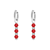Oorbellen red beads