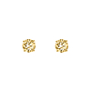 Oorknopjes champagne stone goudkleurig