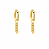 Oorringetjes met bolletjes hanger goud
