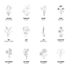 Birth flower ketting met jouw gravering goudkleurig