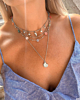 Zilveren zomer necklaceparty