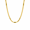 Plat kettinkje goud